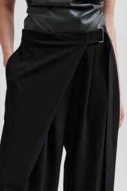 Hot Second Female Fique Wrap Trousers 60222 8001 Black
