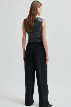 Hot Second Female Fique Wrap Trousers 60222 8001 Black
