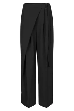 Hot Second Female Fique Wrap Trousers 60222 8001 Black