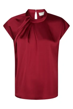 Outlet Neo Noir Fleur Drapy Satin Blouse 160990 682
