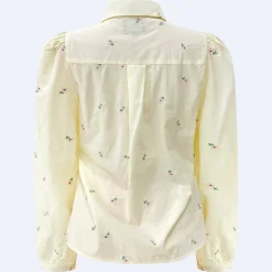 Sale Liberte Flora Ls Blouse 21598 Ivory Rose Flower