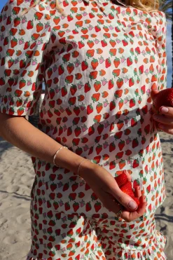 Outlet Liberte Flora-Ss-Blouse 22181 Strawberry