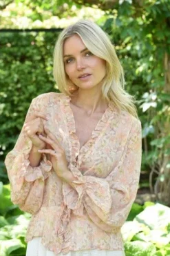 Hot A-View Flounce Blouse AV4936 291