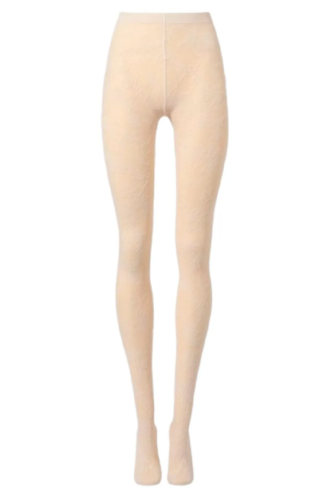 Clearance Wolford Flower Tights17625 4864 Buttermilk