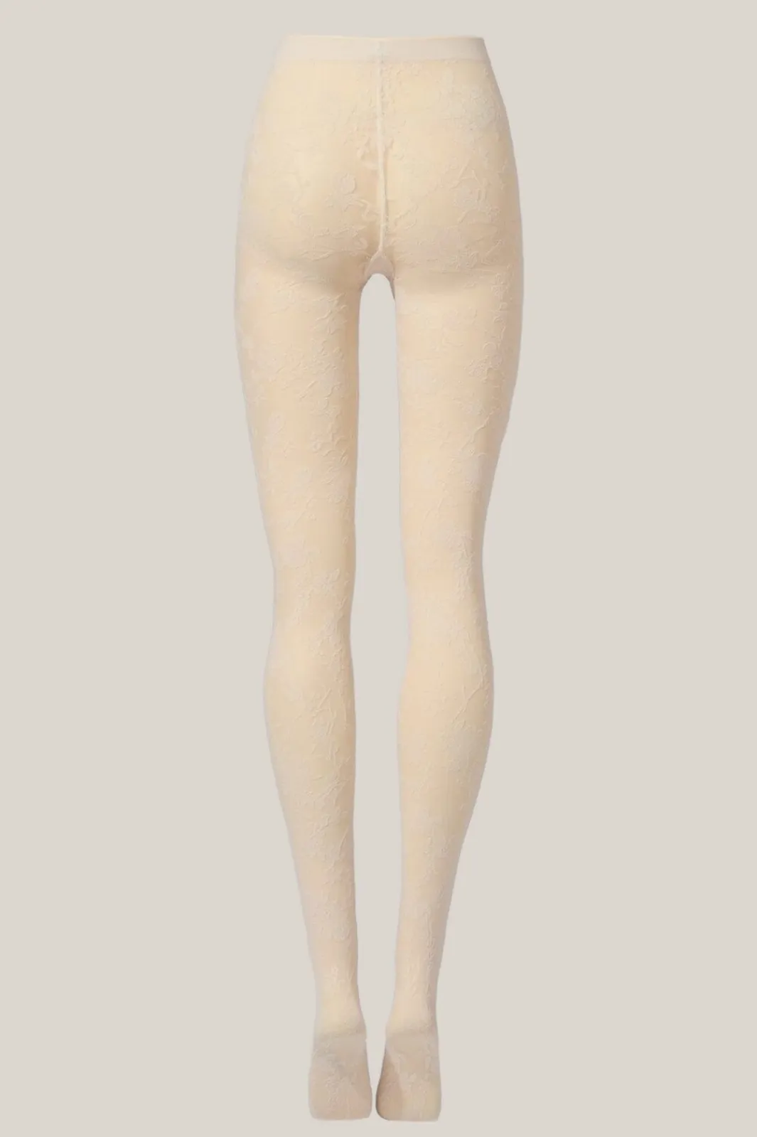 Clearance Wolford Flower Tights17625 4864 Buttermilk