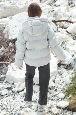 Best Neo Noir Fox C Puffer Jacket Ivory