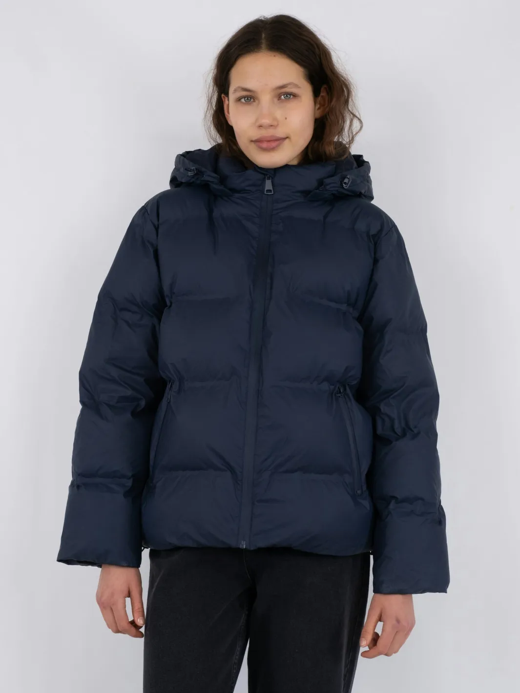 Hot Neo Noir Fox C Puffer Jacket Navy
