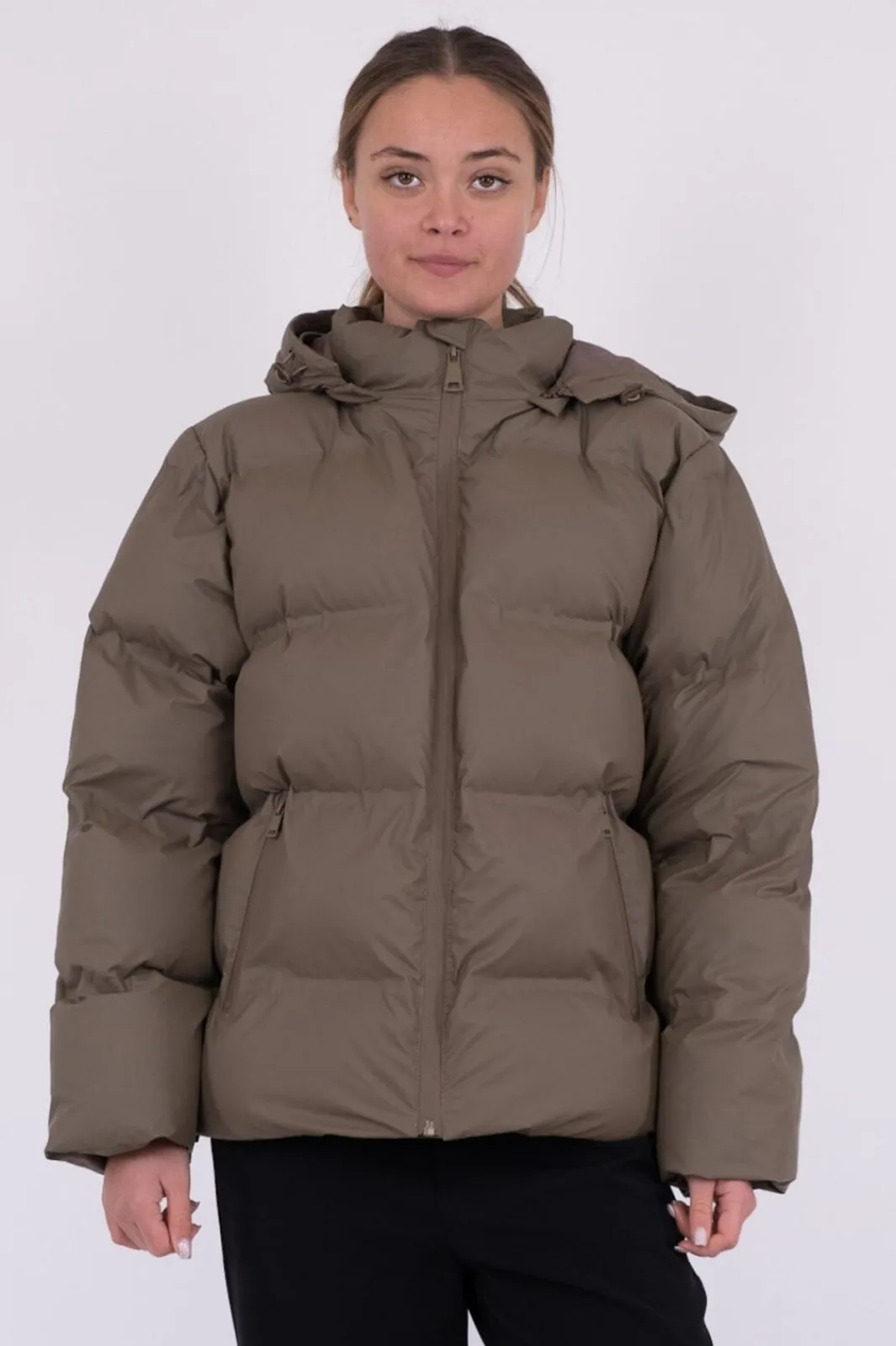 Sale Neo Noir Fox C Puffer Jacket Dark Taupe