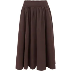 Online Liberte Frede Long Skirt 22112 Dark Chocolate
