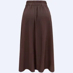 Online Liberte Frede Long Skirt 22112 Dark Chocolate