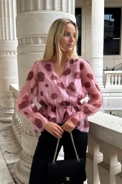 BYIC Freyaic Shirt A2544 Pink Red Flower Print