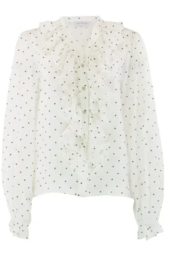 New Continue Frida Dot 14958 White W Black Dot