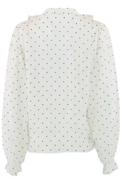 New Continue Frida Dot 14958 White W Black Dot