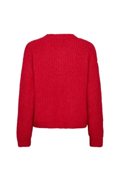 Sale Liberte Fro O-Neck Cardigan 22260 Flamingo Red
