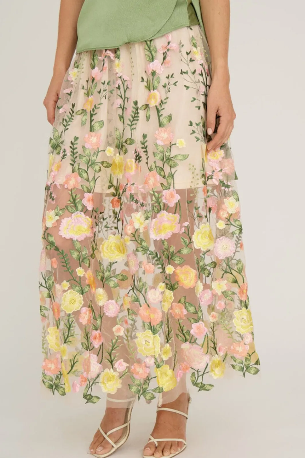 Hot A-View Fuschia Skirt 201 Sand/Yellow