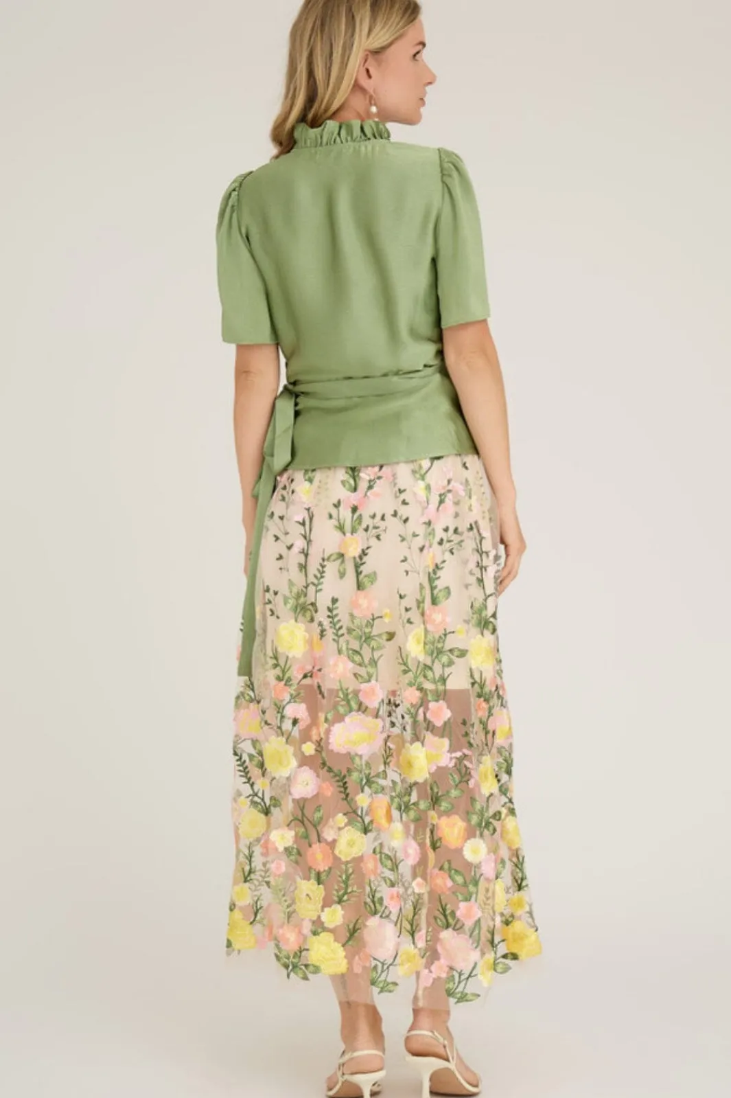 Hot A-View Fuschia Skirt 201 Sand/Yellow