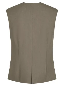 Outlet Neo Noir Gamina Structure Waistcoat Khaki