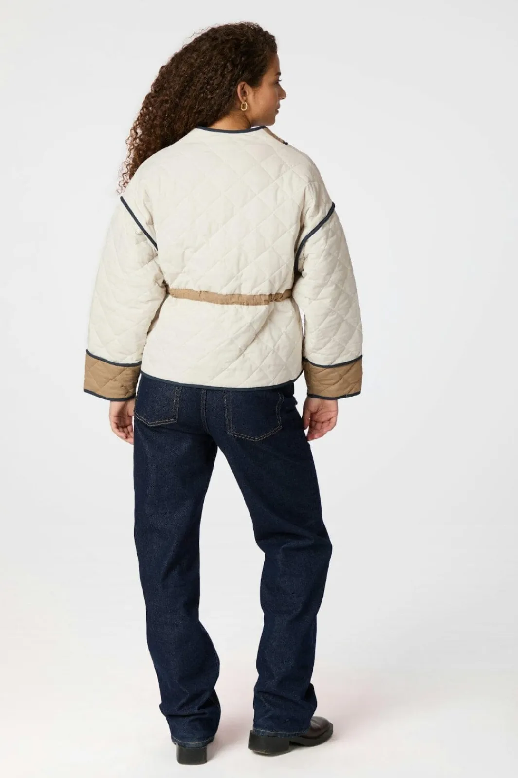 Online Neo Noir Gerdi Solid Quilt Jacket 164871 122