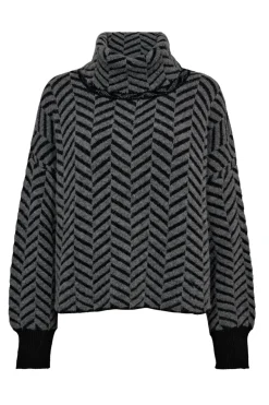 Gossia Ginago Sweater G2168 Black Grey Mix
