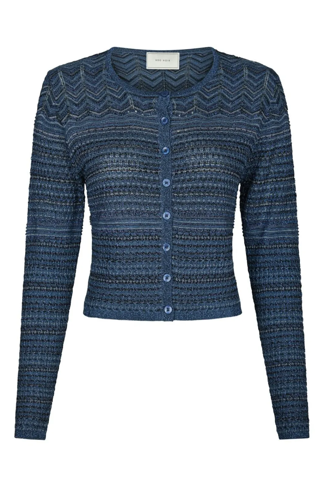 Sale Neo Noir Gini Chevron Knit Cardigan 166461 141