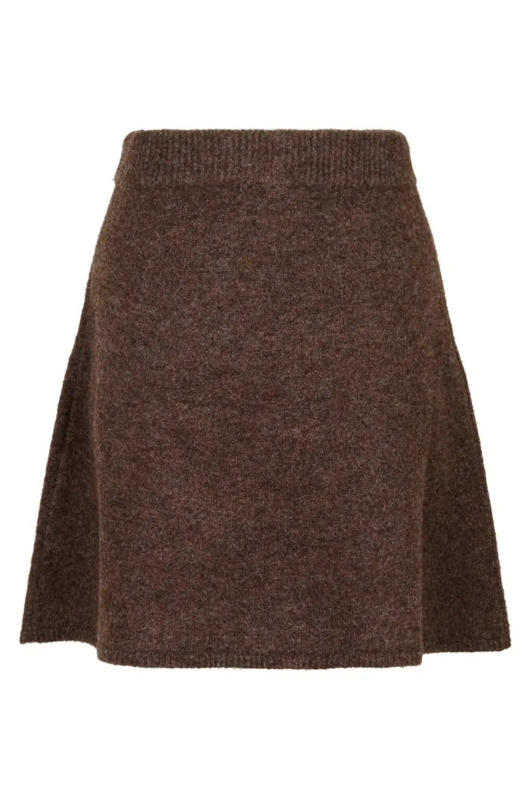 Online Neo Noir Gisa Knit Skirt Brown Melange