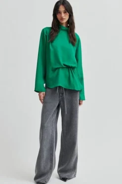New Second Female Glara Blouse 60196 4026 Lush Meadow
