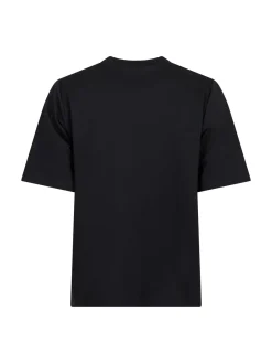 Discount Valentin Studio Gold Button Casual T-shirt Black