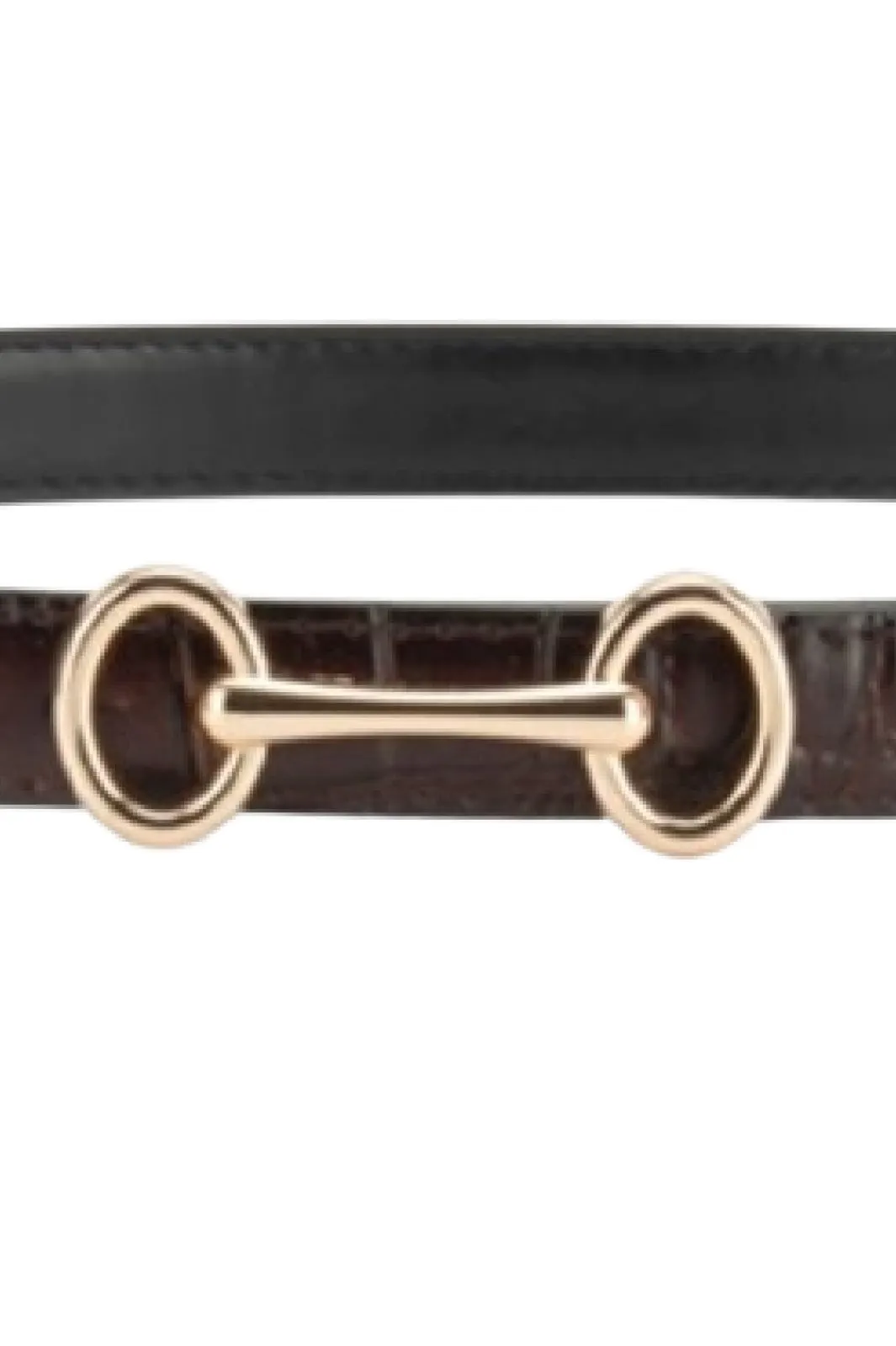 Sale Plissé Copenhagen Grace Croco Belt 70-820-631 Dark Brown