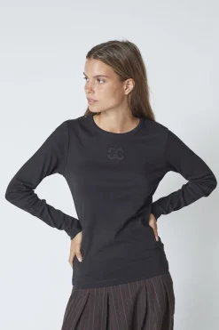 Hot Co´Couture Grannycc Embroidery Ls Tee 33180 96