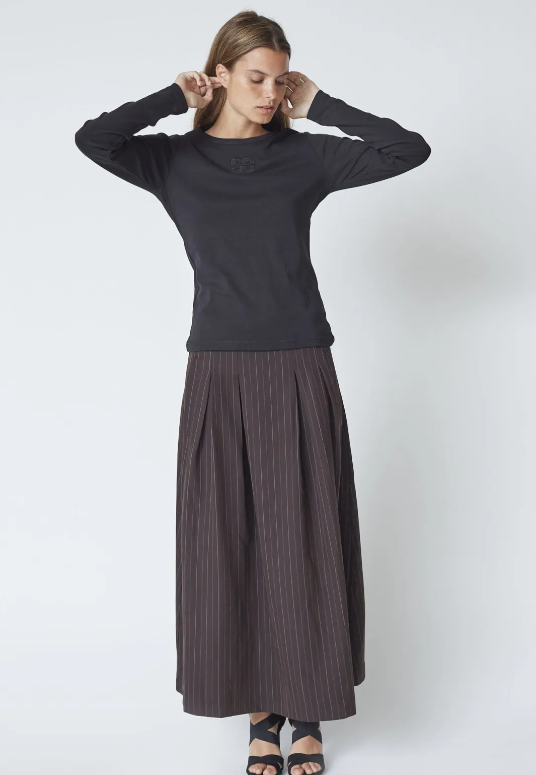 Hot Co´Couture Grannycc Embroidery Ls Tee 33180 96