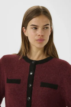 New Gestuz Gzalpha Ls Contrast Cardigan 10910459 108773