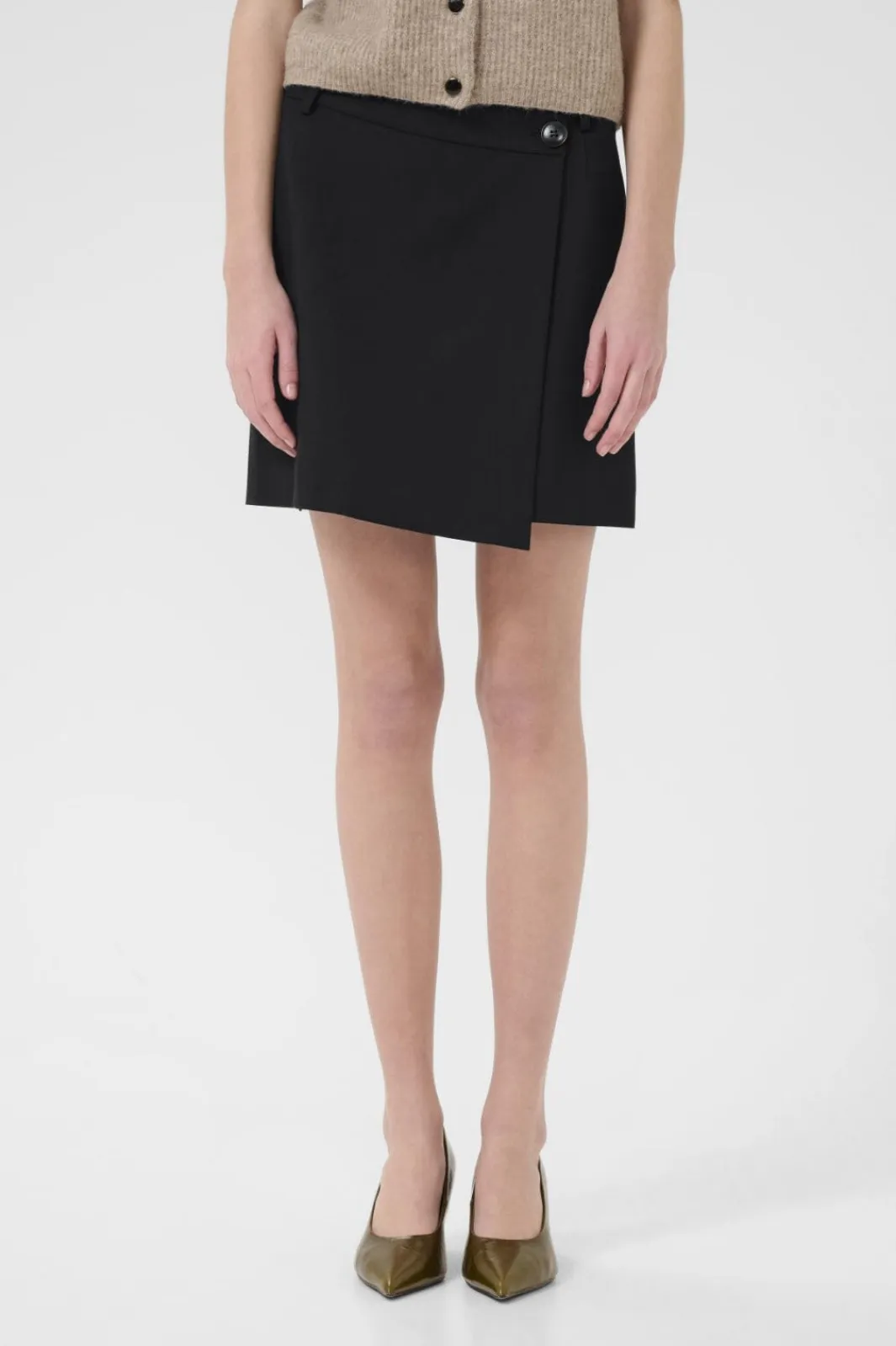 Sale Gestuz Gzpaula Melange Wrap Skirt 10910495 100017