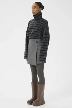 Clearance Gestuz Gzpaula Melange Wrap Skirt 10910495 100494