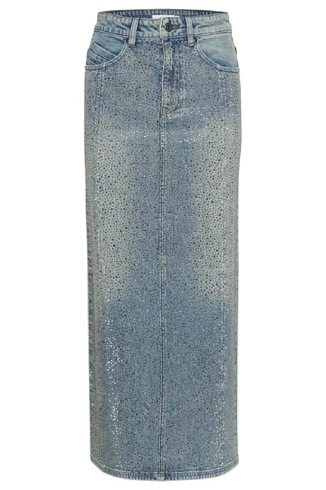 Clearance Gestuz Gzzorah Long Skirt 104609 Mid Blue Washed