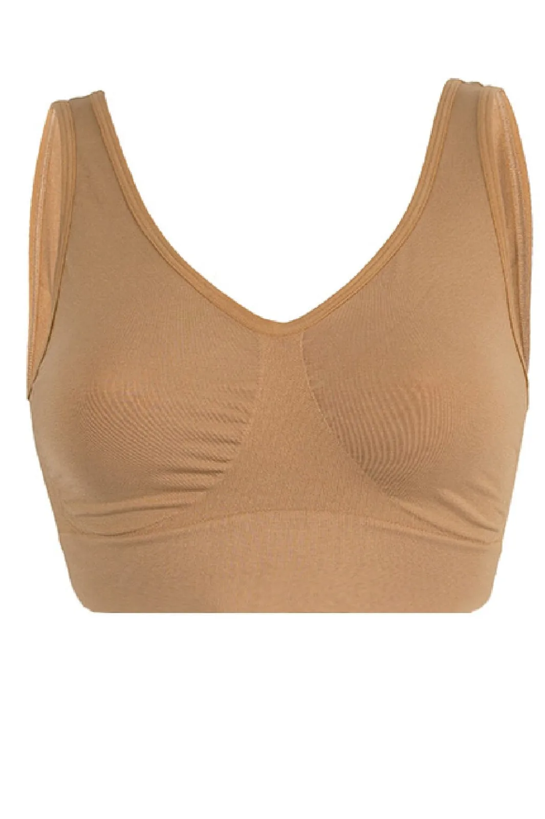 Sale Soft basic Haily Bra top wide strap 2 pak nude