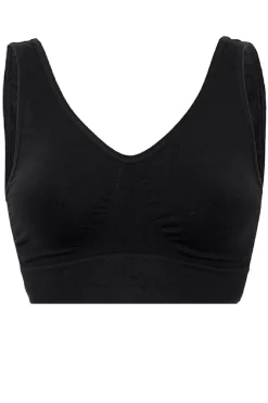 Sale Soft basic Haily Bra top wide strap 2 pak black
