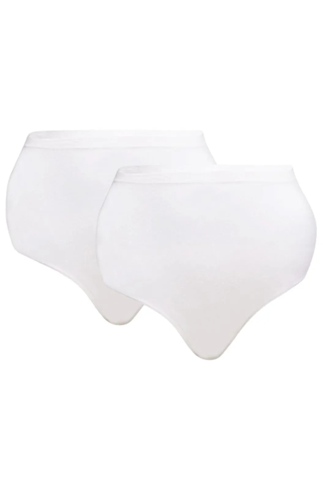 Discount Soft basic Haily High brief 2 pak white