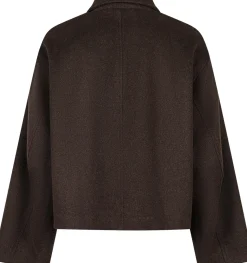 Discount Neo Noir Hamra Wool Jacket Chocolate Brown