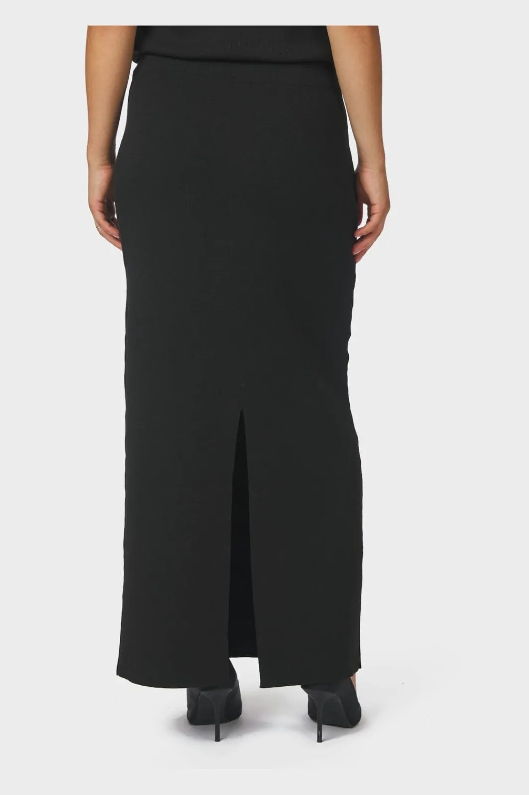Discount Neo Noir Hansa Smooth Knit Skirt 167267 100