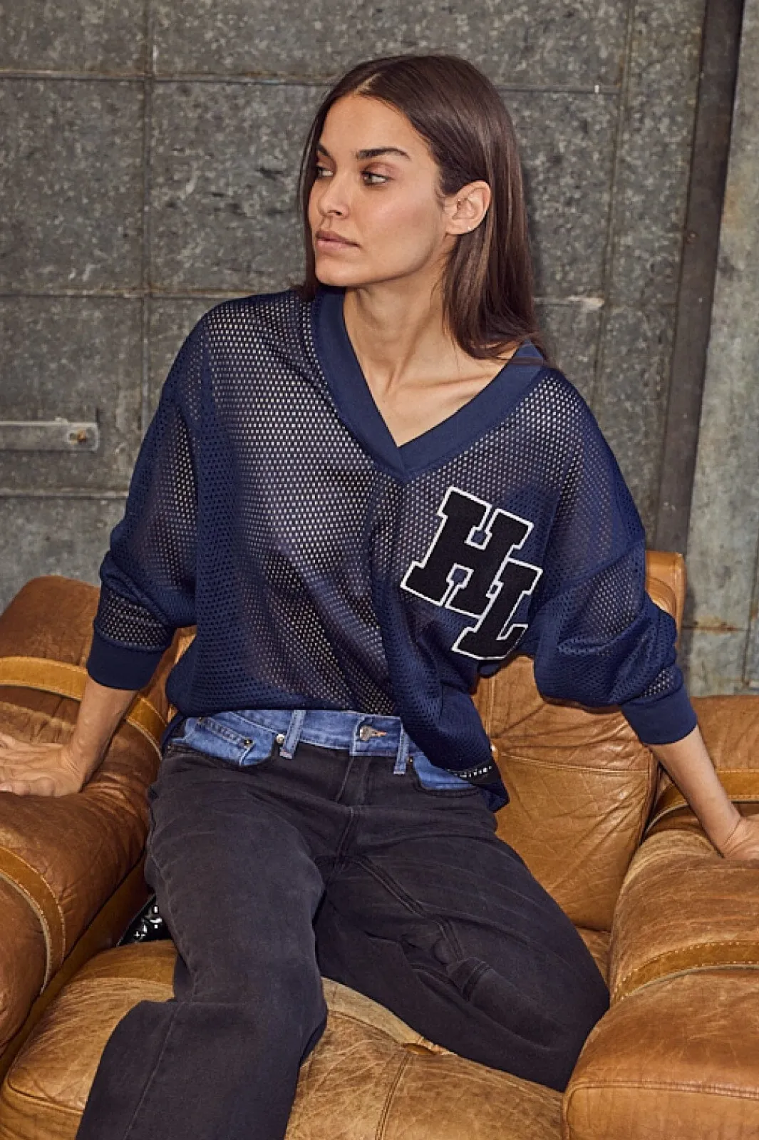 Best Haute L'Amitié Haute Drift Blouse HL10252 Navy