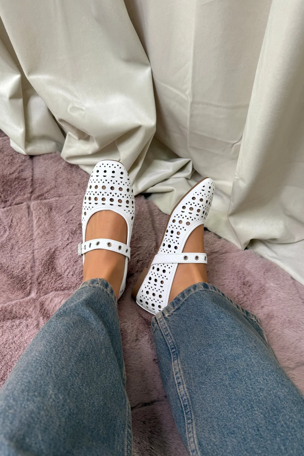 Outlet Bloom Heather -SQ White