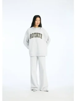Outlet Rotate Heavy Sweat Crewneck 1158341473 1473 Light Grey Melange