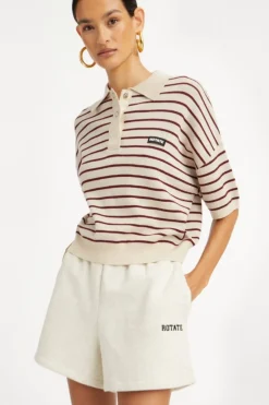 New Rotate Heavy Sweat Shorts1143833070 White Melange