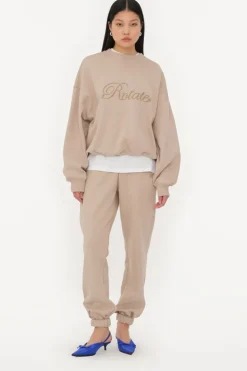 Hot Rotate Heavy Sweatpants 1134242313 2313 Simply Taupe Beige