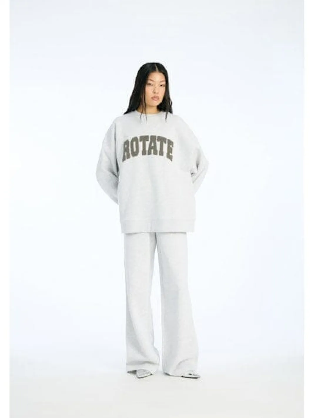 Online Rotate Heavy Sweatpants 1153311473 1473 Light Grey Melange
