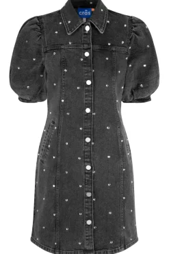 Discount Cras Helena Dress Washed Black