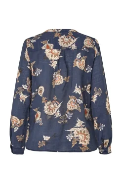 New Lollys Laundry Helenall Shirt Ls 23 Dark Blue