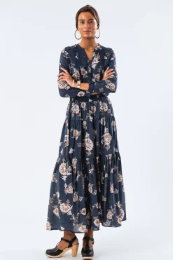New Lollys Laundry Helenall Shirt Ls 23 Dark Blue