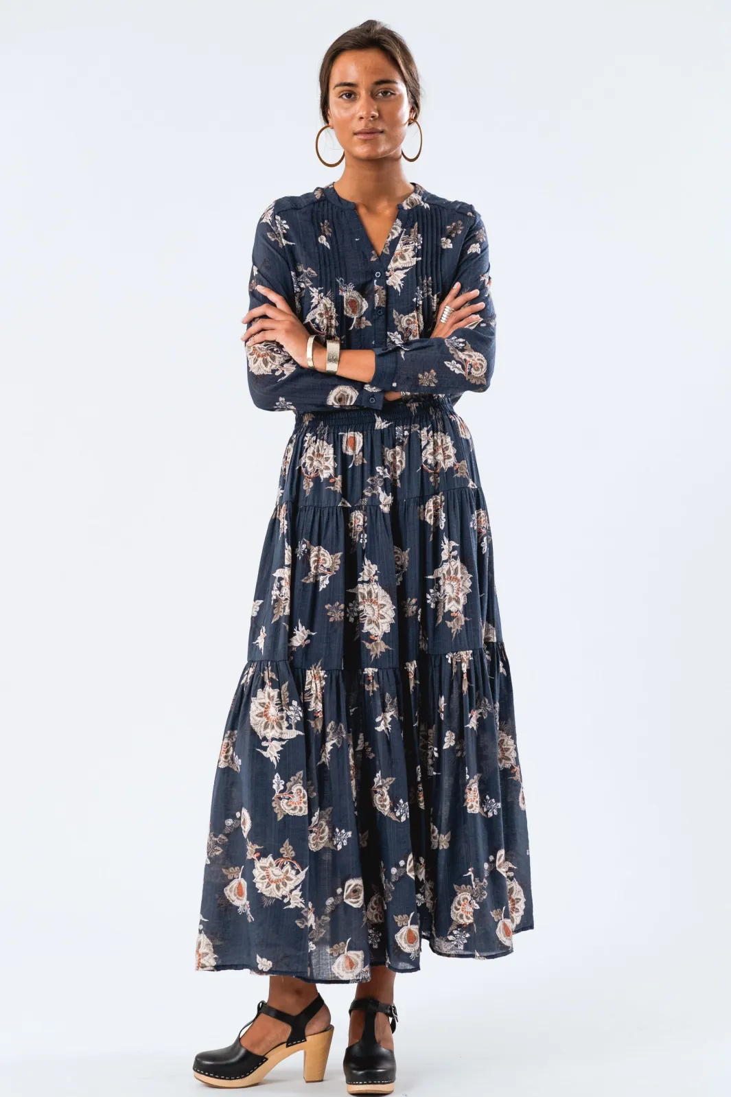 New Lollys Laundry Helenall Shirt Ls 23 Dark Blue