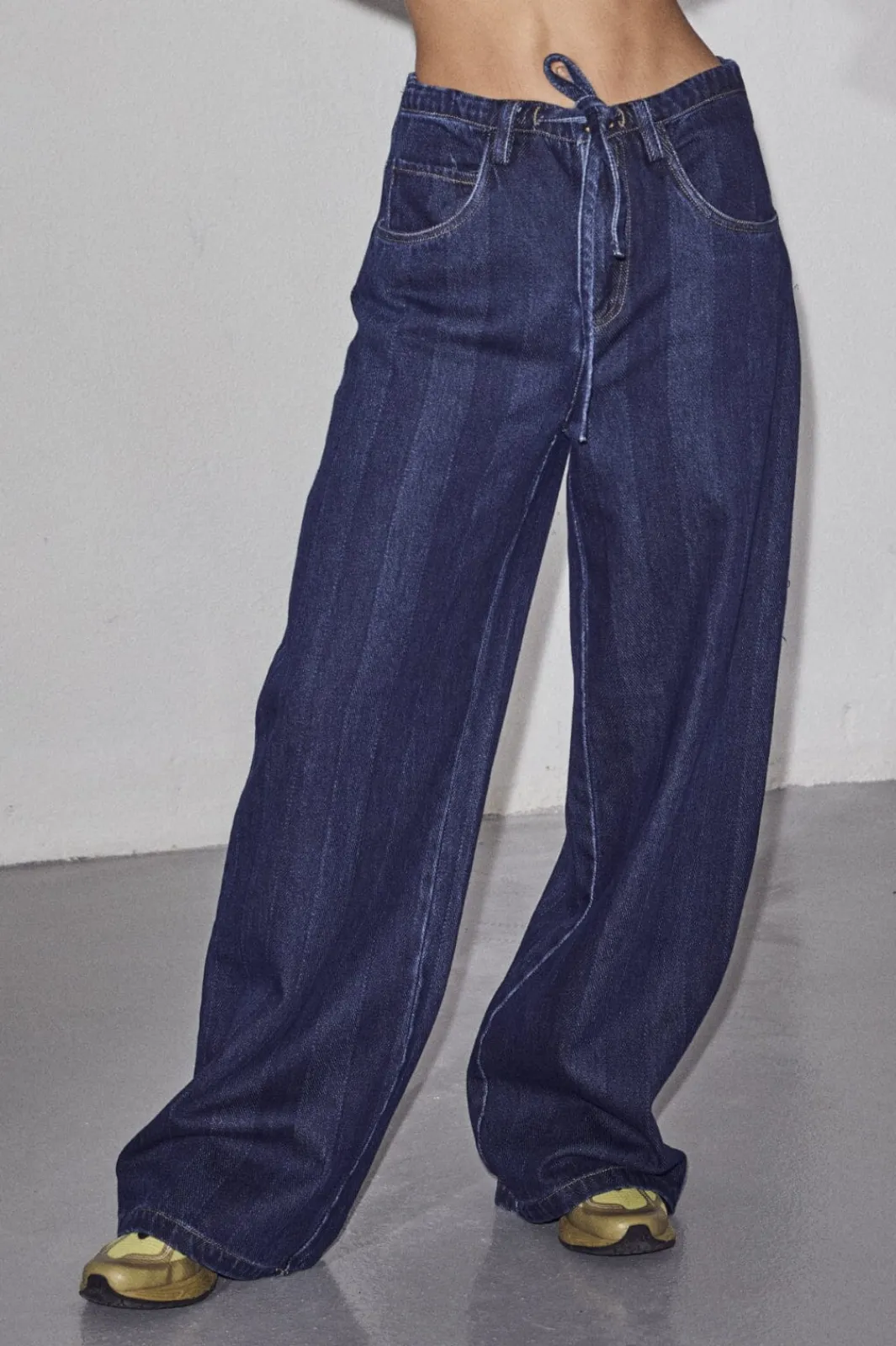 Sale Haute L'Amitié Hering String Tie Jeans HL10060 Indigo